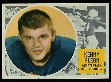 Ken Ploen 1960 Topps CFL football card