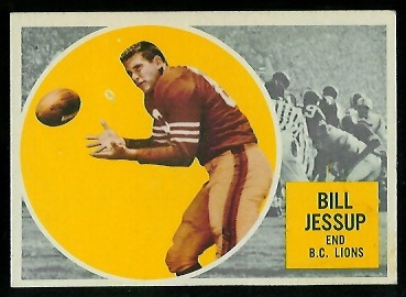 Bill Jessup 1960 Topps CFL football card Bill Jessup 1960 Topps CFL football card