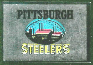 Pittsburgh Steelers 1960 Topps Metallic Stickers football card