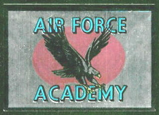 Air Force Academy 1960 Topps Metallic Stickers football card