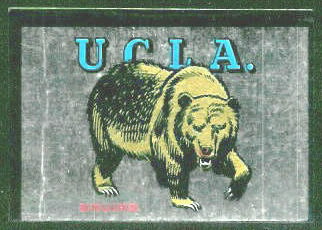 UCLA Bruins 1960 Topps Metallic Stickers football card