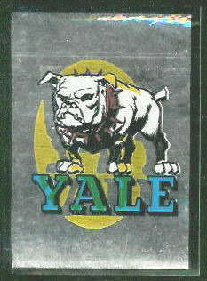 Yale Bulldogs 1960 Topps Metallic Stickers football card