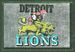 1960 Topps Metallic Stickers Detroit Lions