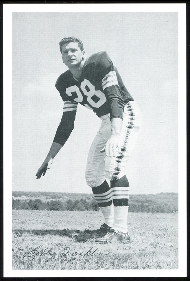 Bobby Franklin 1961 Browns Team Issue 6x9 football card