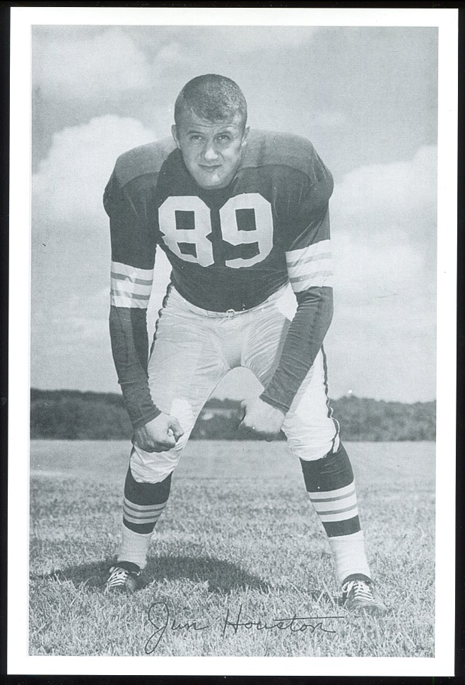 Jim Houston 1961 Browns Team Issue 6x9 football card