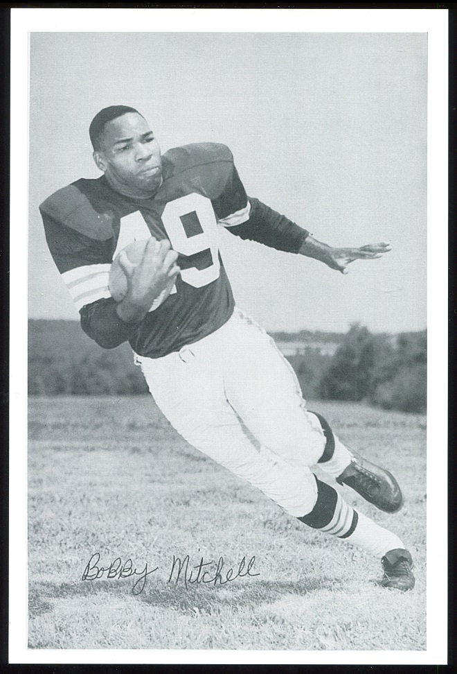 Bobby Mitchell 1961 Browns Team Issue 6x9 football card