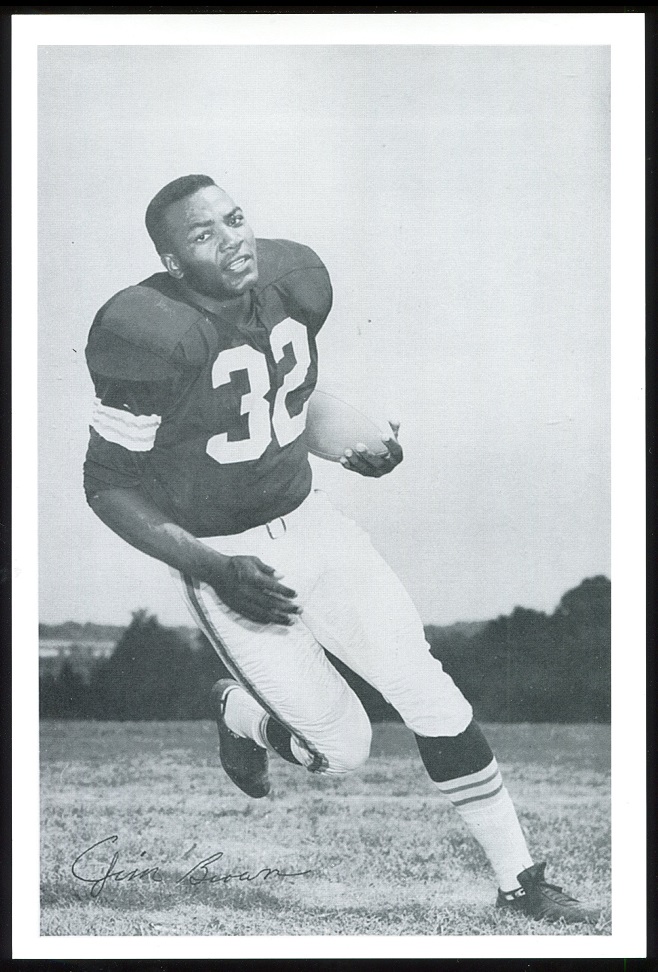 Jim Brown 1961 Browns Team Issue 6x9 football card