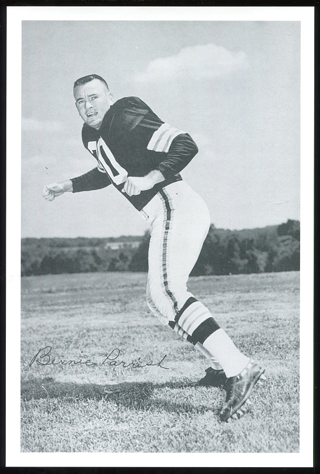Bernie Parrish 1961 Browns Team Issue 6x9 football card