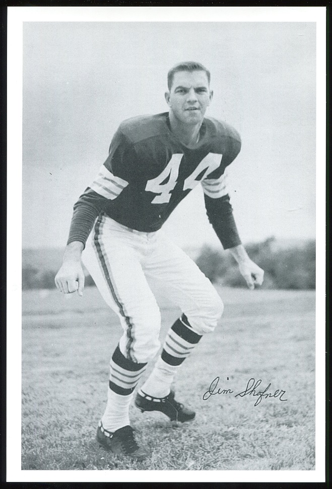 Jim Shofner 1961 Browns Team Issue 6x9 football card