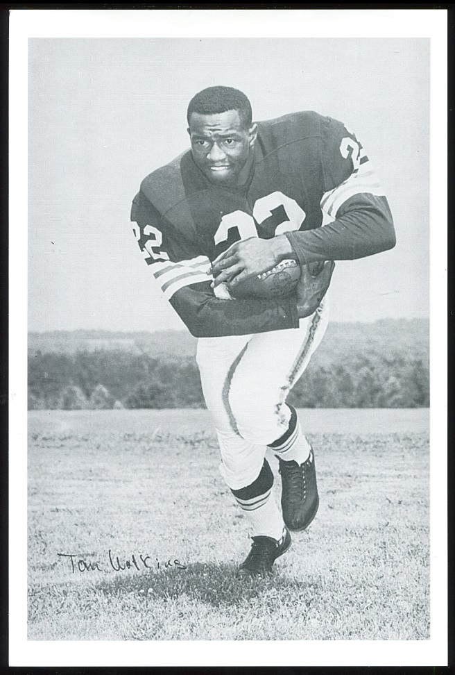 Tom Watkins 1961 Browns Team Issue 6x9 football card