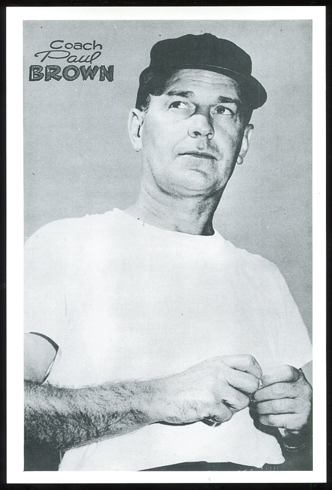Paul Brown 1961 Browns Team Issue 6x9 football card