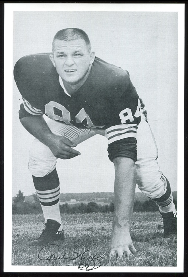 Paul Wiggin 1961 Browns Team Issue 6x9 football card