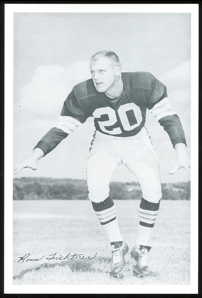 Ross Fichtner 1961 Browns Team Issue 6x9 football card