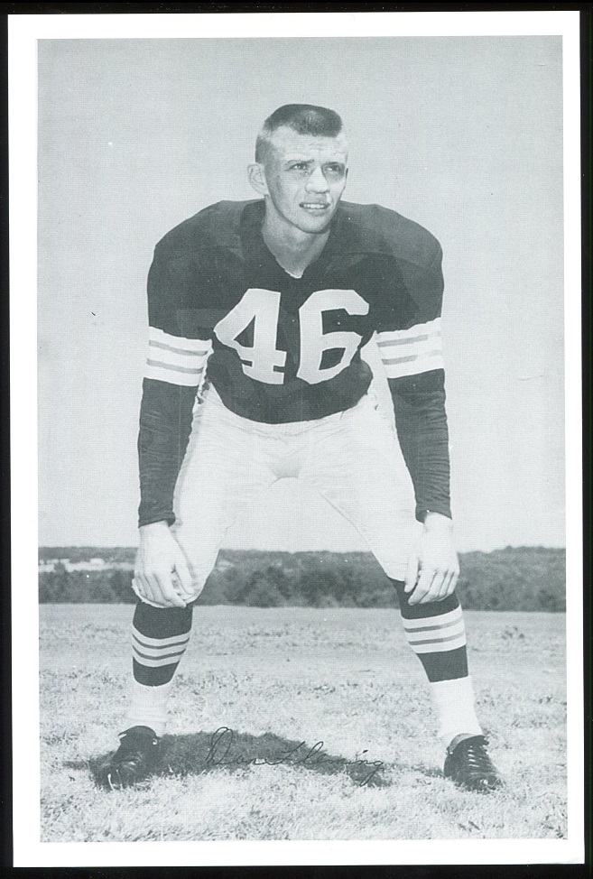 Don Fleming 1961 Browns Team Issue 6x9 football card