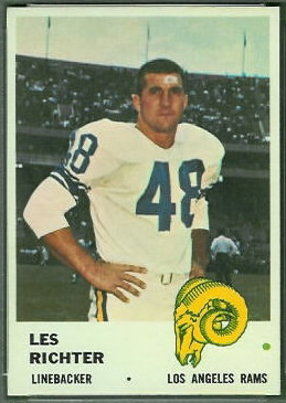 Les Richter 1961 Fleer football card