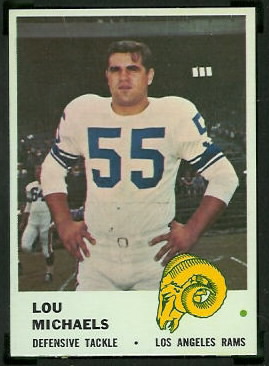 Lou Michaels 1961 Fleer football card