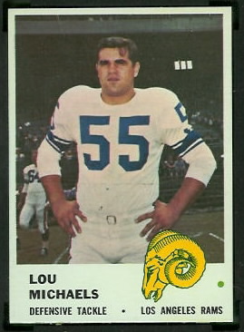 Lou Michaels 1961 Fleer football card Lou Michaels 1961 Fleer football card