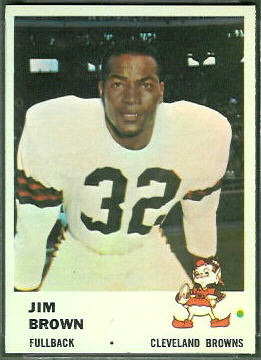 Jim Brown 1961 Fleer football card Jim Brown 1961 Fleer football card
