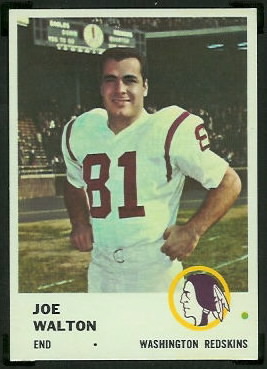 Joe Walton 1961 Fleer football card