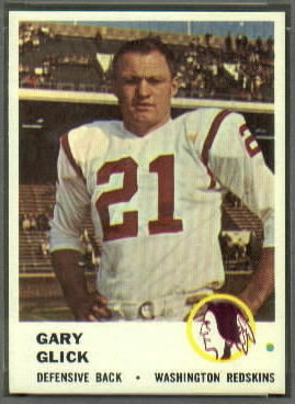 Gary Glick 1961 Fleer football card