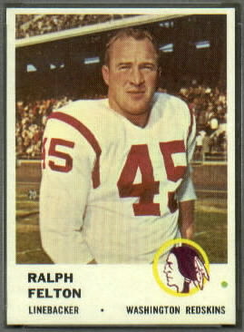 Ralph Felton 1961 Fleer football card
