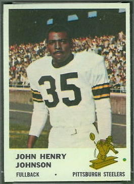 John Henry Johnson 1961 Fleer football card John Henry Johnson 1961 Fleer football card