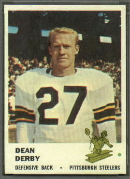 Dean Derby 1961 Fleer football card