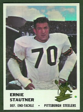Ernie Stautner 1961 Fleer football card Ernie Stautner 1961 Fleer football card