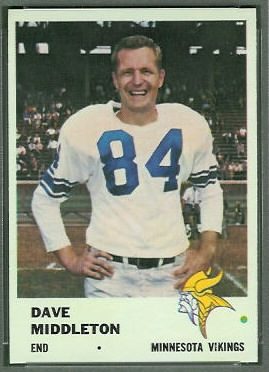 Dave Middleton 1961 Fleer football card