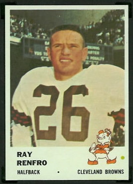 Ray Renfro 1961 Fleer football card