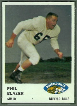 Phil Blazer 1961 Fleer football card