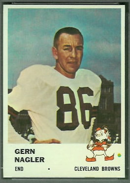 Gern Nagler 1961 Fleer football card