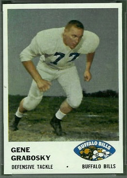 Gene Grabosky 1961 Fleer football card