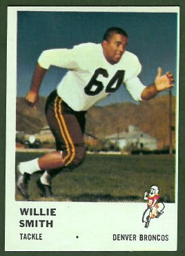 Willie Smith 1961 Fleer football card