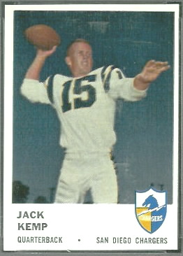 Jack Kemp 1961 Fleer football card