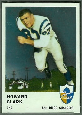 Howard Clark 1961 Fleer football card
