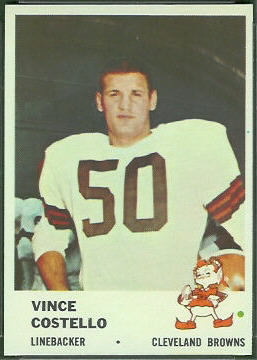 Vince Costello 1961 Fleer football card