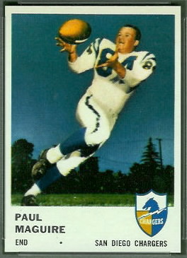 Paul Maguire 1961 Fleer football card Paul Maguire 1961 Fleer football card