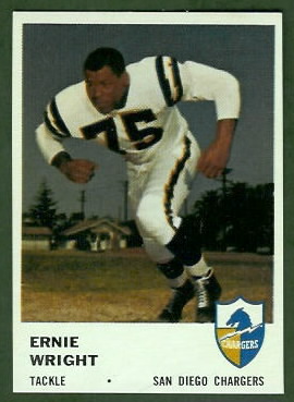 Ernie Wright 1961 Fleer football card