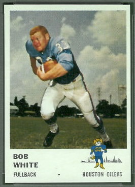Bob White 1961 Fleer football card Bob White 1961 Fleer football card