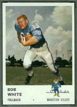 Bob White 1961 Fleer football card