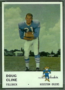 Doug Cline 1961 Fleer football card