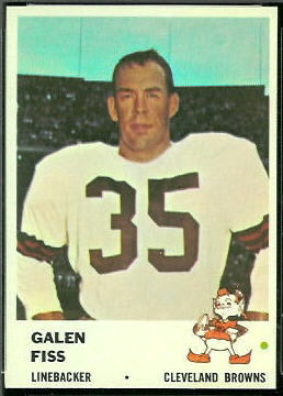 Galen Fiss 1961 Fleer football card