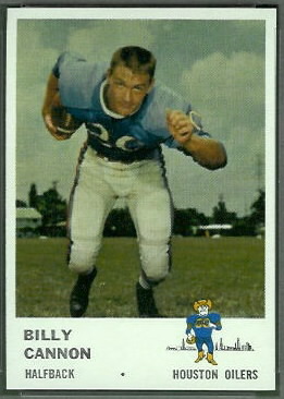 Billy Cannon 1961 Fleer football card