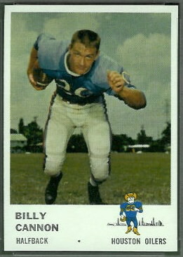 Billy Cannon 1961 Fleer football card Billy Cannon 1961 Fleer football card