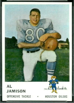 Al Jamison 1961 Fleer football card