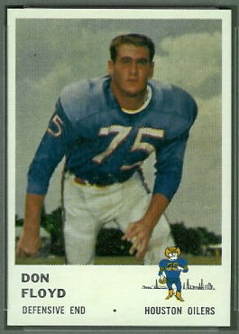 Don Floyd 1961 Fleer football card