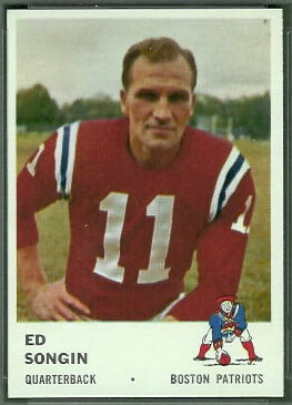 Ed Songin 1961 Fleer football card