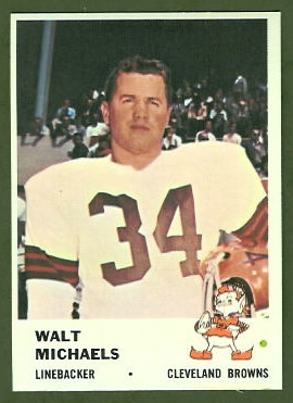 Walt Michaels 1961 Fleer football card