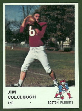 Jim Colclough 1961 Fleer football card